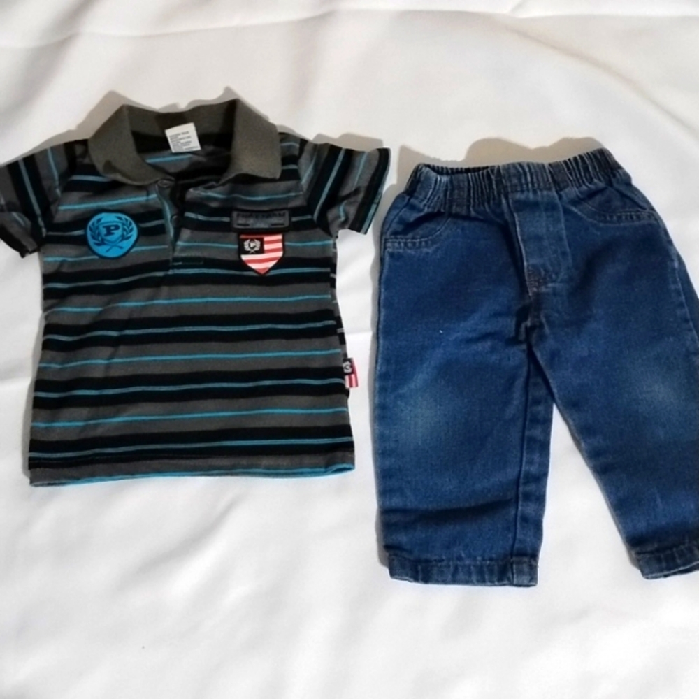 Phat Farm 2 piece outfit 12 months *A33